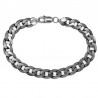 Chain bracelet blackened gourmet weaving