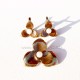 Brass earrings with Pearl ŽA212-2
