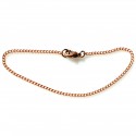 Natural copper bracelet - thin double chain