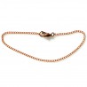 Natural copper bracelet - thin double chain