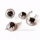 Earrings with black Zirconium A341-4