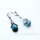 Earrings with Labradorite A486-3