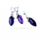 Earrings with Amethyst A573-5
