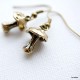 Brass earrings "Mushrooms" ŽA551-3