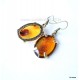 Brass earrings "Saulės spindulys" ŽA361-2
