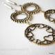 Brass earrings "Ratau"-2