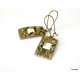 Brass earrings ŽA339-2