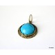 Brass pendant with Turquoise ŽP542-4