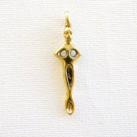 Brass pendant "Ausų krapštukas" ŽP658