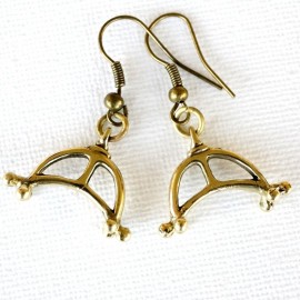 Brass earrings ETNO ŽA655