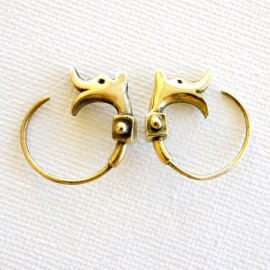 Brass earrings ŽA655