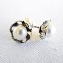 Earrings with Pearls "Flower"