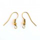 Brass earrings with Zirconium ŽA519-1-2