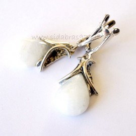 Earrings with Moonstone A486