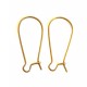 Brass earrings with hearts ŽA625-4