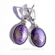 Earrings with Charoite A515-3