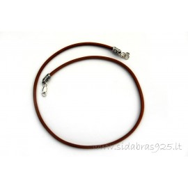 Leather necklace K504-RUSVA
