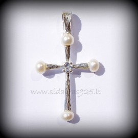 Pendant cross with Pearls