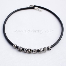 Leather necklace K597 8Ž