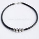 Leather necklace K597-4Ž-1