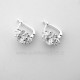 Earrings with Zirconia "Dangaus gėlė"-4