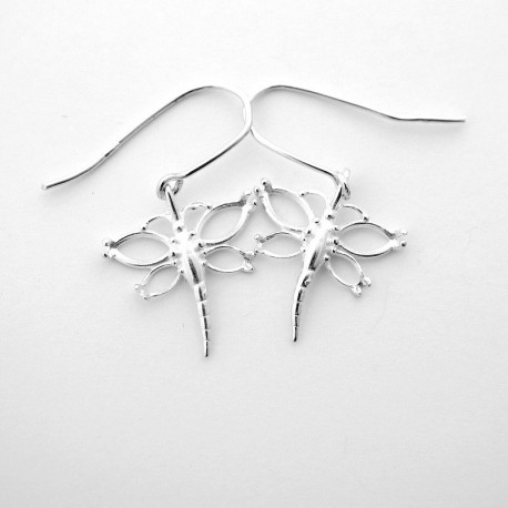 Earrings "White Butterflies" A637