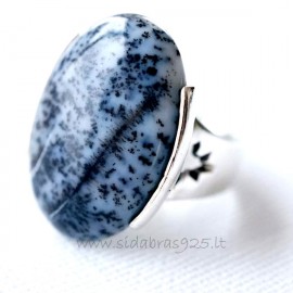 Ring with agate Ž154-2