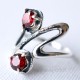 Ring with red Zirconia Ž07-1