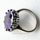 Ring with purple Zircon Ž120-2