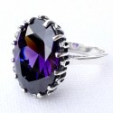 Ring with purple Zircon Ž120