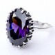 Ring with purple Zircon Ž120-1