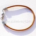 Bracelet with genuine leather AP652-RUDA