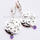 Earrings with Amethyst A333-3