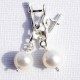 Earrings with Pearls "Modernus"-1