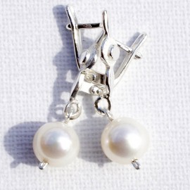 Earrings with Pearls "Modernus"