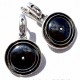 Earrings with Hematite Stone "Wheels of Success"-1