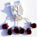 Earrings with Garnets "VN"