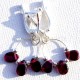 Earrings with Garnets "VN"-1