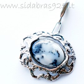 Pendant with Agate "Sun Petals" P287