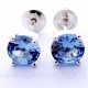 Earrings with blue Zirconium A252-1