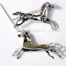 Brooch small horse personalized S467