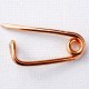 Copper brooch safety pin-1