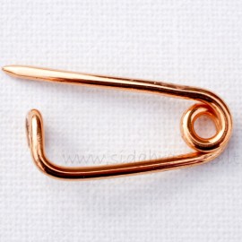 Pure copper brooch safety pin