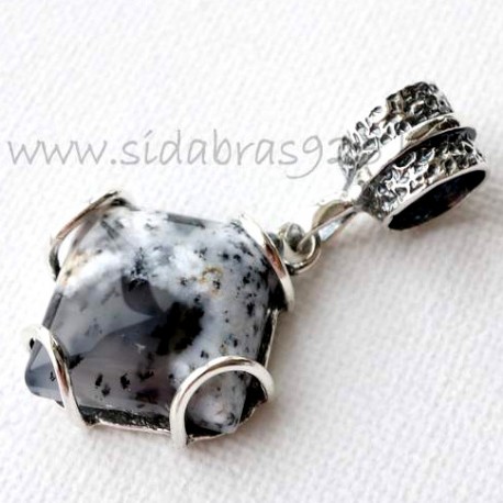 Pendant with landscape Agate P441