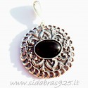 Pendant with Onyx "Saulė" P356