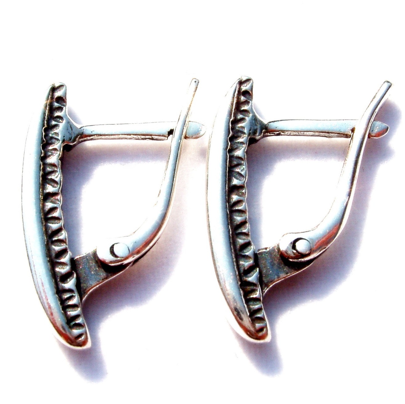 Earrings with English clasp A177 balticjewellery.eu