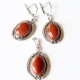 Earrings with Sunstone (brown) A132-1
