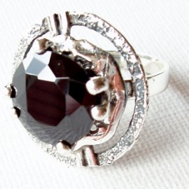 Ring with black Zirconia Ž359