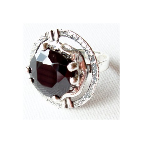 Ring with black Zirconia Ž359