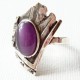 Ring with Purple Cat's Eye Ž054-1